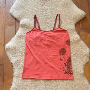 Patagonia Active Classic Cami, orange with poppy graphic, women’s S